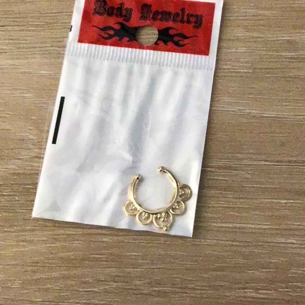 Septum Gold Tone Ring